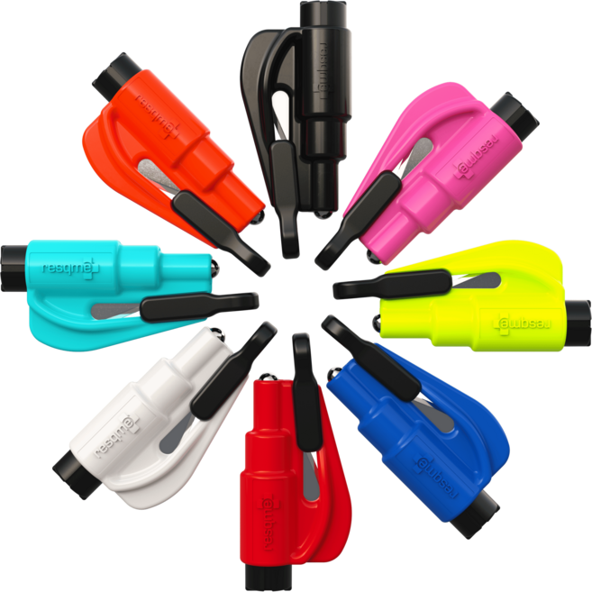 ResQMe 레스큐미 차량긴급탈출툴 USA정품 키체인 열쇠고리형, 라임