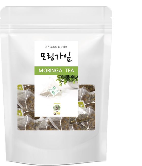 모링가잎차 25티백 숲으로허브 삼각티백, 1g, 25개입, 1개