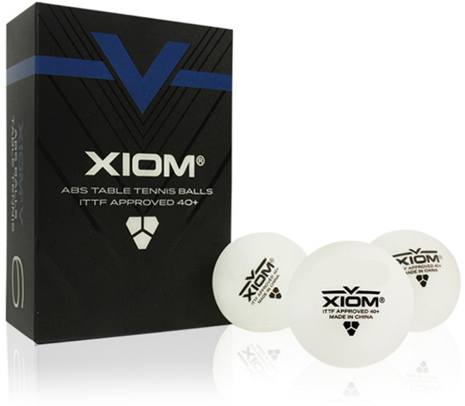 참피온 엑시옴 V ITTF 40+ ABS 탁구공 (6입), 6입 화이트, 6개입, 1개