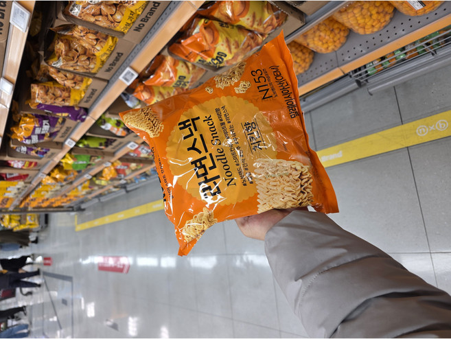 노브랜드 라면스낵 치킨향 250g, 3개