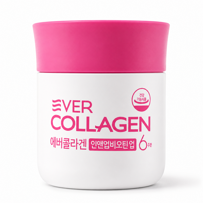 에버콜라겐 인앤업비오틴 업 식약처 기능성 인정 저분자 콜라겐, 3개, 84정