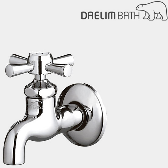 대림바스 수도꼭지 1구 가로꼭지 왕분리가능 15A 수전 DL-G4545S 온수 냉수, 1개