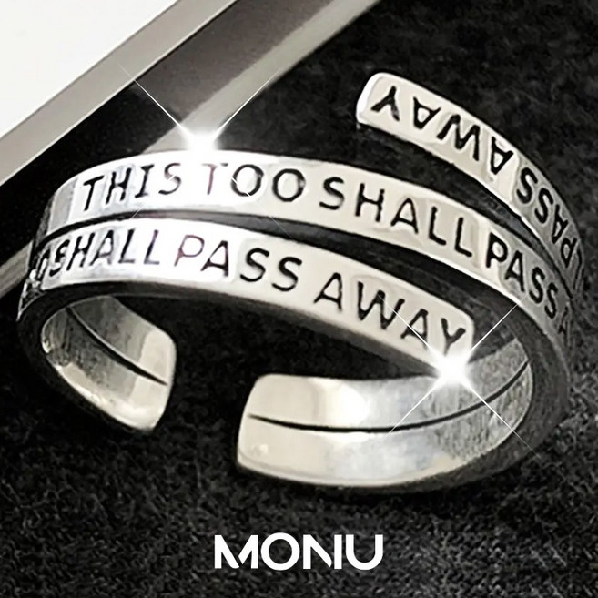 MONU 모누 실버925 오픈 링 반지