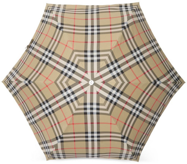 버버리 체크 프린트 폴딩 우산