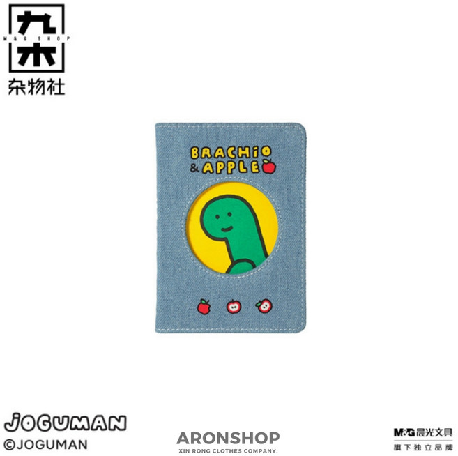 JOGUMAN 牛仔布封面筆記本, 1個, 牛仔布筆記本, 牛仔布