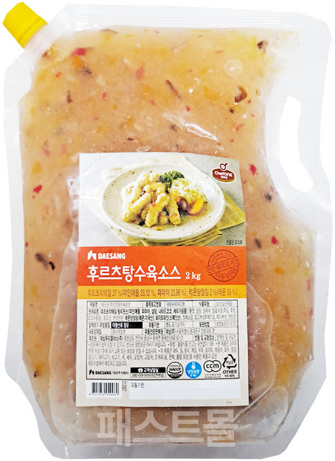 대상 쉐프원 후르츠 탕수육소스, 1개, 2kg