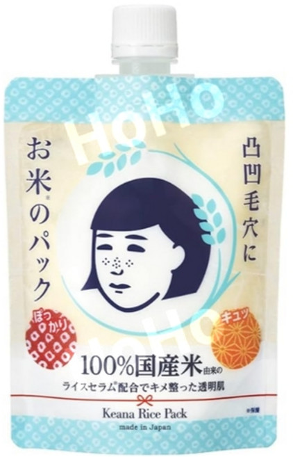 케아나 나데시코 일본산 쌀 추출물 팩 170g 피부 촉촉 세안 후 간편 사용, 1개, 1개입