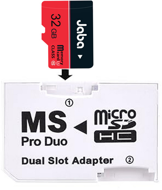 소니 메모리스틱 프로 듀오 변환 어댑터 + (메모리용량선택), 1개, 32GB