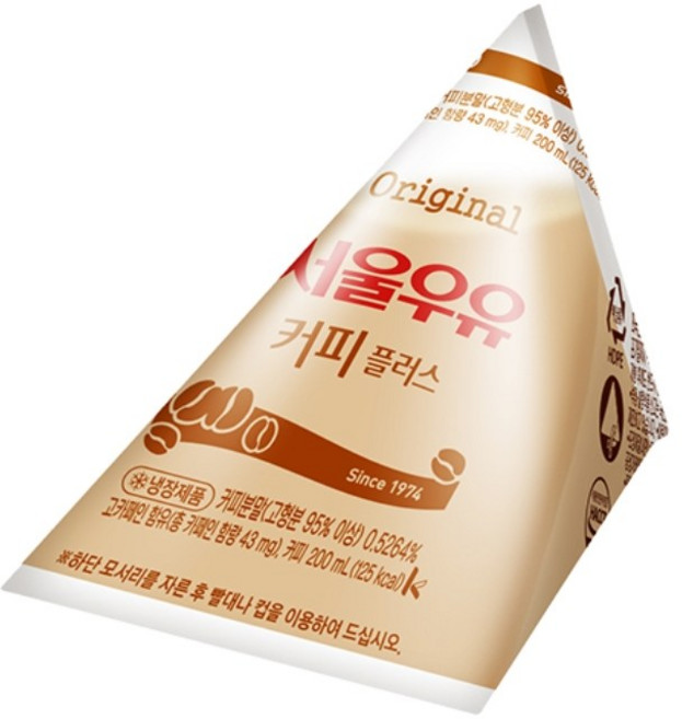 서울우유 삼각포리200ml 냉장포장발송 서울우유와함께하는 위드단비, 200ml