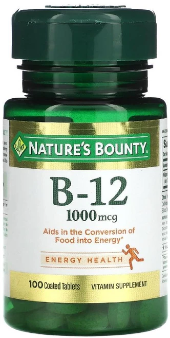 네이처스바운티 비타민B12 1000mcg Vitamin B-12 타블렛 100정, 1개 - 쿠팡