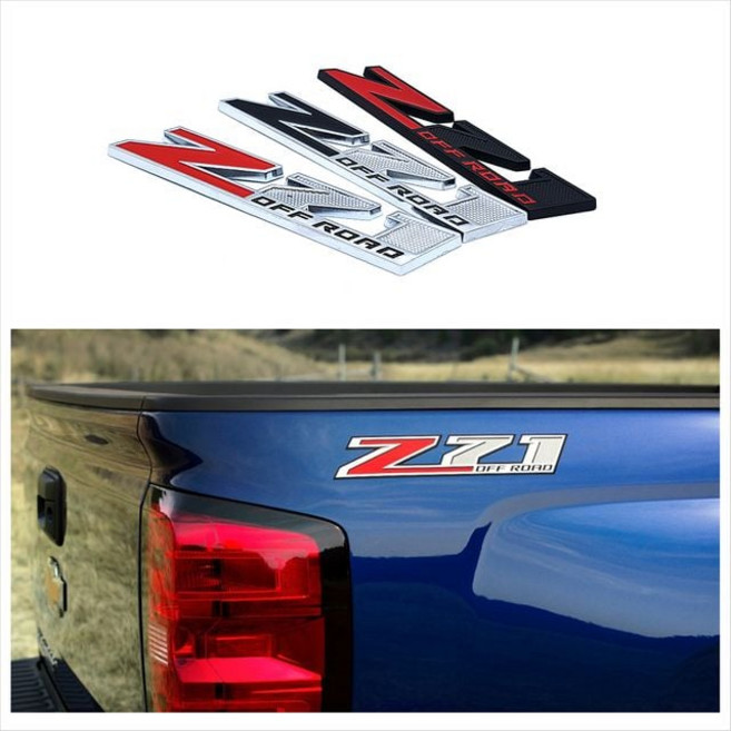 4X4 쉐보레 뱃지 Z71 엠블럼 오프로드 D21 스티커 자동차 트럭 TLi02849, Z71오프로드 블랙레드