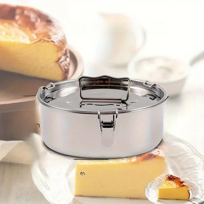 플란 팬 몰드 스테인리스 스틸 케이크 베이킹 메이커 세트 초콜릿 주방 용품 도구, 01 silvery