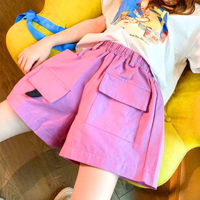 헬로가든 루아컬러 반바지/핑크