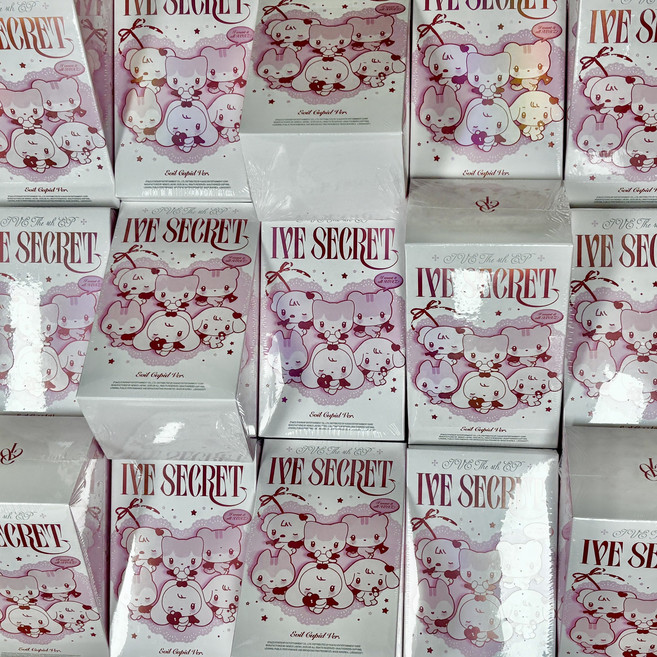 아이브 앨범 SECRET 4집 IVE 이블 큐피드 한정반 미니브 키링 인형 버전 랜덤 발송