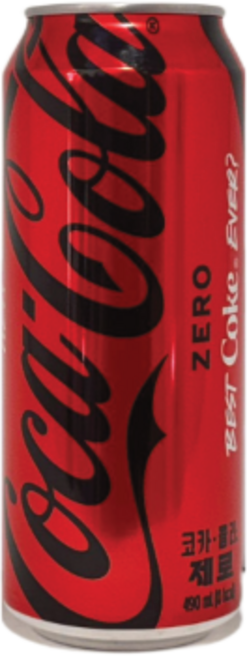 코카콜라 제로 오리지널, 1개, 490ml