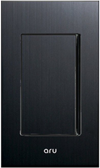 아루 블랙) 스위치 1구 전면 알루미늄, 1개