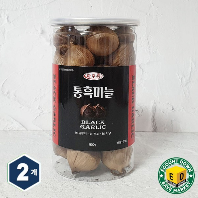 아주존 통흑마늘 (무료배송) 500g+500g 1세트, 2개, 500g