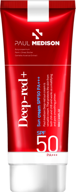 폴메디슨 딥레드 썬크림 SPF50 PA+++, 60ml, 1개
