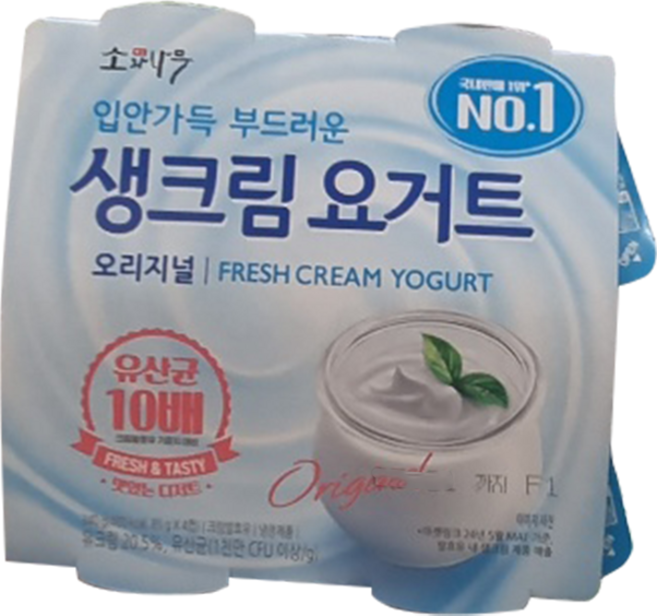 소와나무 입안가득 부드러운 생크림 요거트 아이스박스 포장(16개입), 340g