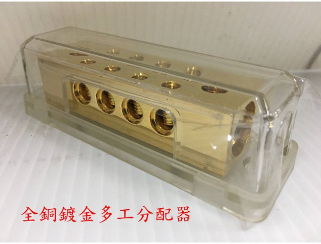 MAVEHIKE 馬福駭客 2入8出鍍金接線盒 (電源分配/負極接地), 1個