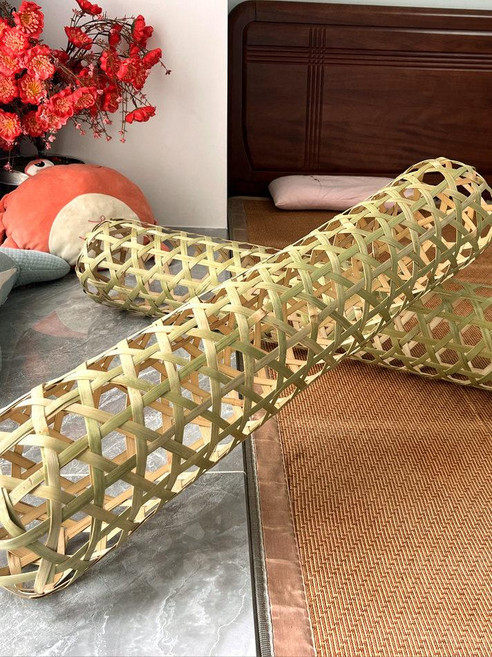 긴 베개 대나무 죽부인 안고자는 롱쿠션 여름 바디필로우, 5. 50cm 커버세트