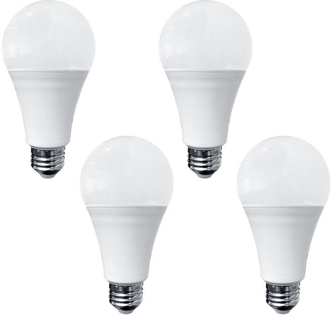 KS인증 LED 전구 15W E26 전등교체 (삼파장램프 30W 대체 가능), 4개, 주광색