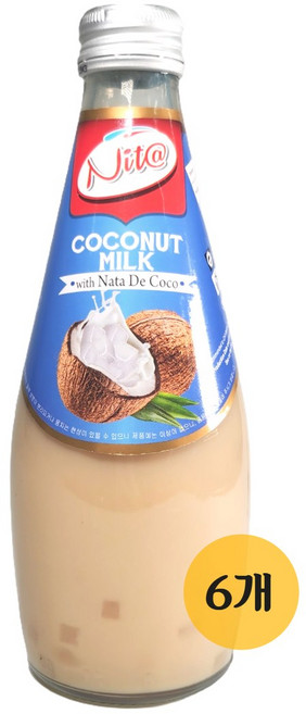 동남아 태국 코코넛밀크 음료세트, 6개, 290ml