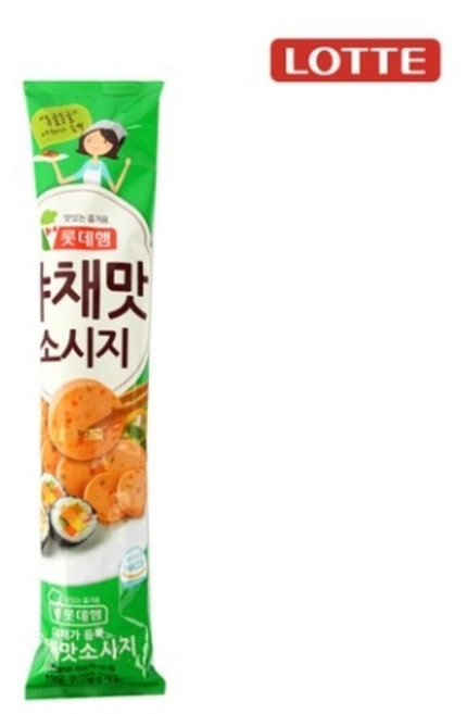 롯데햄 야채맛 소시지, 190g, 5개
