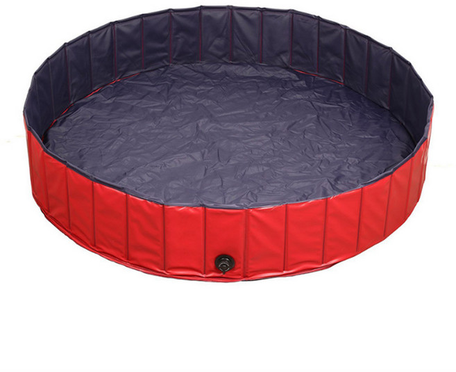 접이식 애견욕조 매트 대형/애완 수영장 풀장 샤워, 블루, 1개