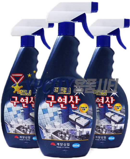 다크린 구연산 세정제 600ml 주방 화장실 욕실 타일 사무실 학교 찌든때 청소 세제, 1개