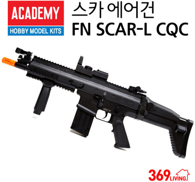 아카데미과학 FN SCAR-L CQC 블랙 스카전동건 에어건 BB탄총, 1개