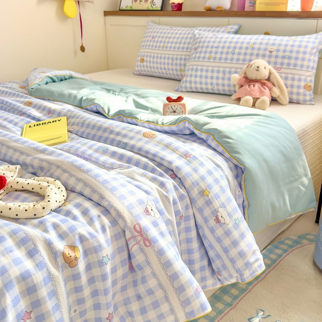 대인즈 여름 차렵이불 콩섬유 사계절 이불 가벼운 귀여운 시원한 이불