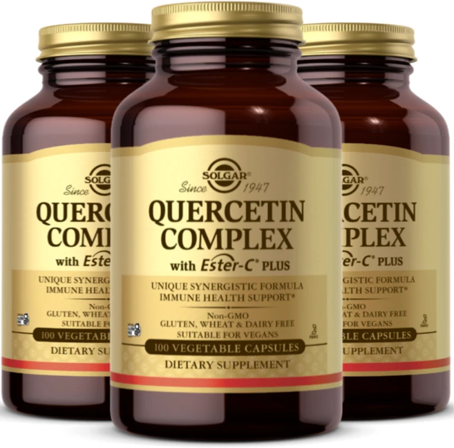 솔가 퀘르세틴 컴플렉스 에스터-C 플러스 100캡슐 3통, 100정, 3개 - 쿠팡