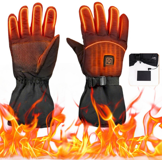 남녀공용 발열장갑 배터리식 3단 온도조절 겨울 방한 라이딩장갑