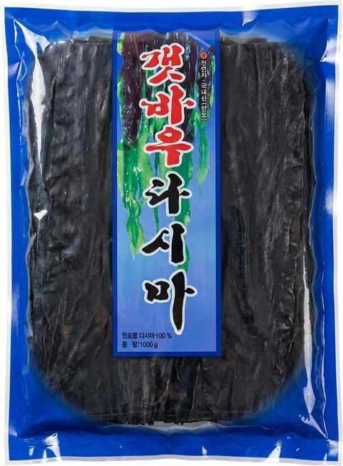 진성수산 완도산 명품 두툼한 갯바우 햇 다시마 (1kg), 1개