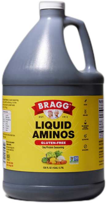 브래그 리퀴드 아미노스 입 저당간장 비건 글루텐 프리 간장, 1개, 3.79L