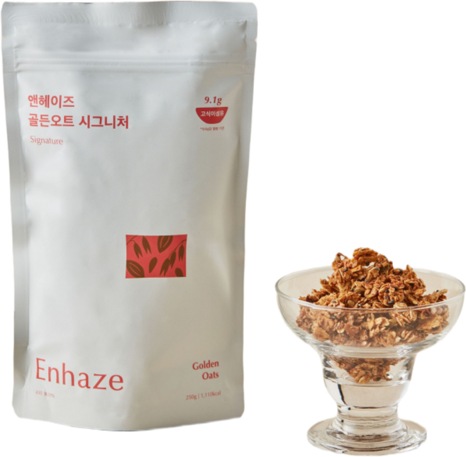 Enhaze 골든오트 고식이섬유 그래놀라 시그니처맛, 1개, 250g