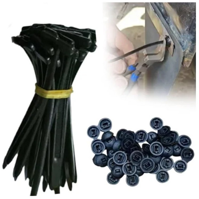 신형 고강도 나일론 케이블 타이 만능 잠금 지퍼 셀프 정리 일상 자동차 마커 사용 사무실 수리, 60pcs