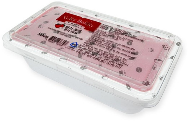 아이스박스포함 냉동 딸기퓨레 500g, 1