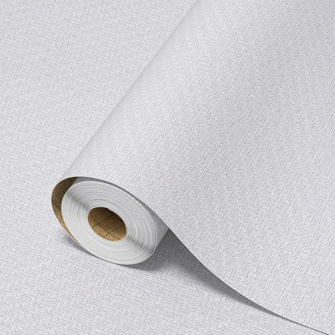 닥터하우스 풀없이 붙이는 친환경 슬림 스티커방식 실크벽지 50cm, 로망스크림펄