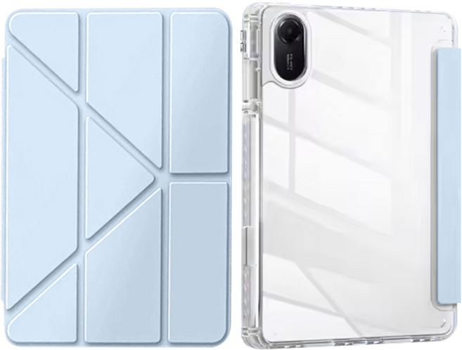 스냅케이스 레드미 패드2 호환 투명 Y형 스마트 케이스, 블루, 1개