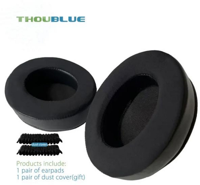 THOUBLUE-필립스 피델리오 L2 이어폰용 교체용 이어 패드 메모리폼 커버 이어패드 헤드폰, [06] Black ice gel, 1개