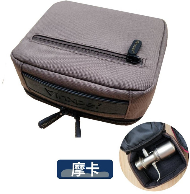 Vinxper 可調節式電子醒酒器攜帶包 - 旅行收納防撞, 摩卡, 1個