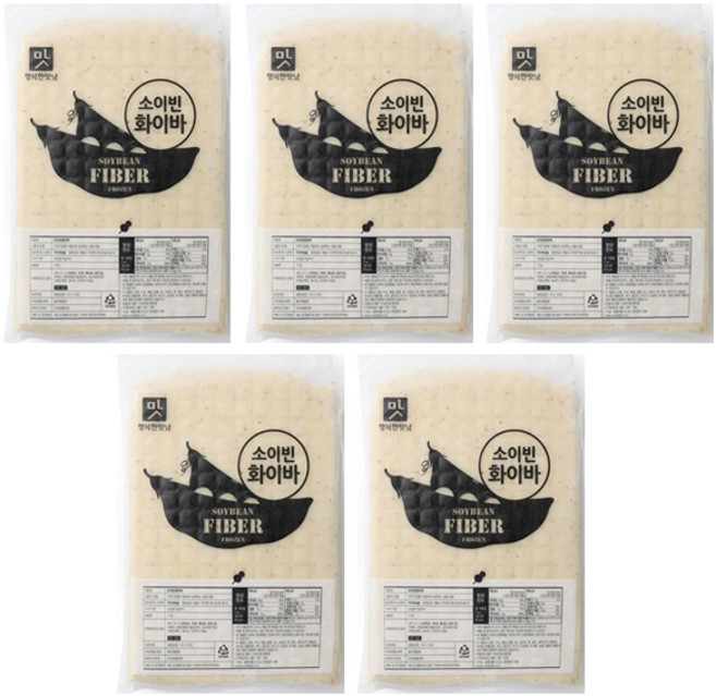 아워홈 냉동 콩비지 2kg x 5개 / 소이빈 화이바 콩비지찌개