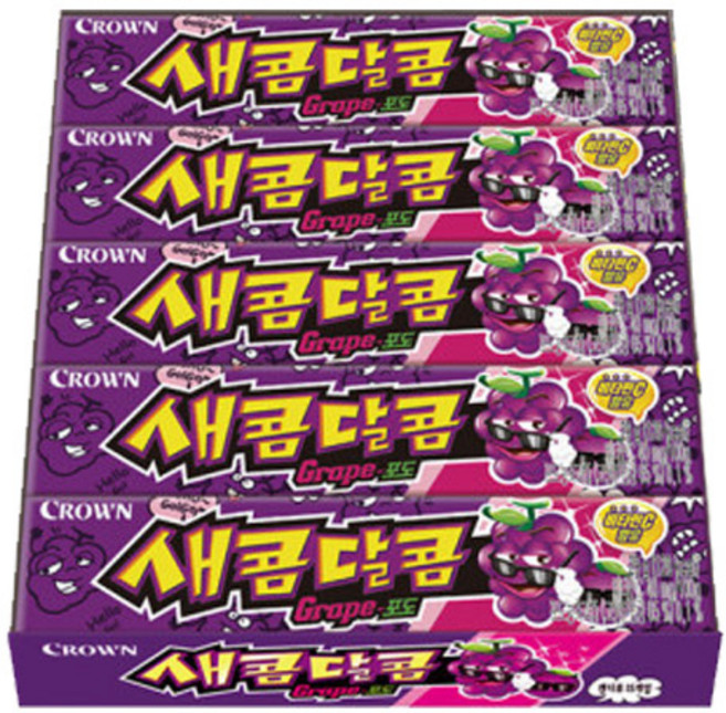 크라운 새콤달콤 포도 29gx15개, 29g, 15개