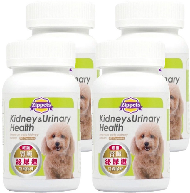 Zippets 吉沛思 犬用複合腎臟及泌尿保健膠囊, 4罐
