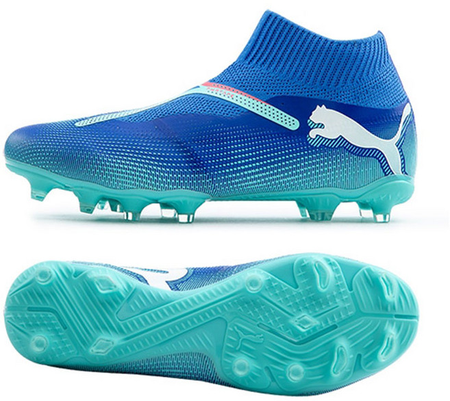 푸마 축구화 퓨쳐7 매치+ LL FG/AG 미들 발목 블루컬러