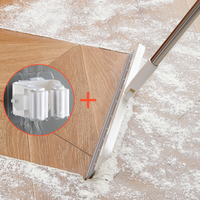 핸디온 욕실 물기제거 실리콘빗자루 스퀴지, 화이트, 1개