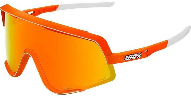 100% SPEEDCRAFT 스포츠 퍼포먼스 사이클링 선글라스 (소프트 택트 투톤 - 하이퍼 실버 미러 렌즈) 소프트 택트 투톤 - 히퍼 실버 미러 렌즈