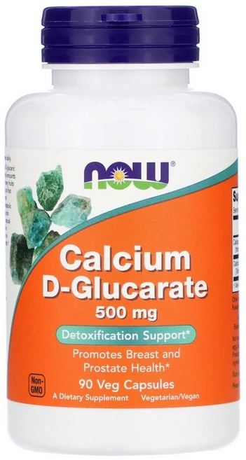 NOW Foods 나우푸드 칼슘 D 글루카레이트 500mg 90정 베지캡슐 Calcium D-Glucarate, 1개 - 쿠팡